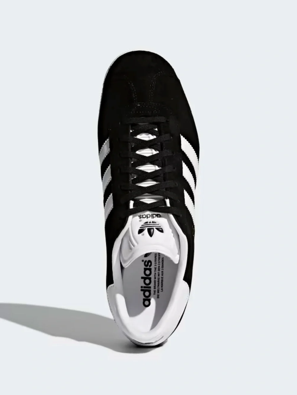 Adidas Gazelle Black & White Suede Sneakers